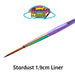 GTX | Face Painting  Brush Designed by Squishy Doodle - STARDUST 1.9cm Liner