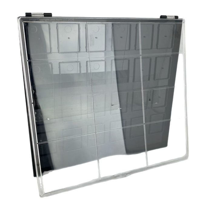 Fusion | Empty Mini Split Cake /Glitter Cream Palette - (pots not included)  Black Case - 24 SLOTS