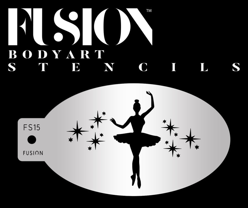 Fusion Body Art | Face Painting Stencil - Star Ballerina FS15