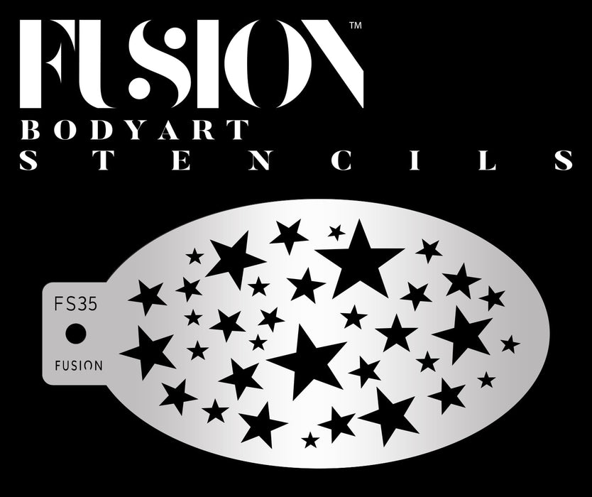 Fusion Body Art | Face Painting Stencil - Star Cluster FS35