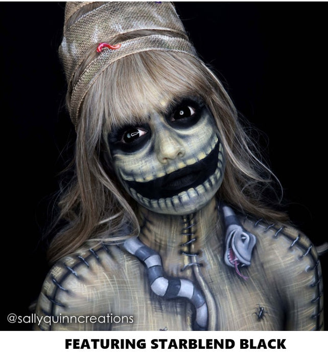 StarBlend Powder Face Paint By Mehron  - Black 56gr