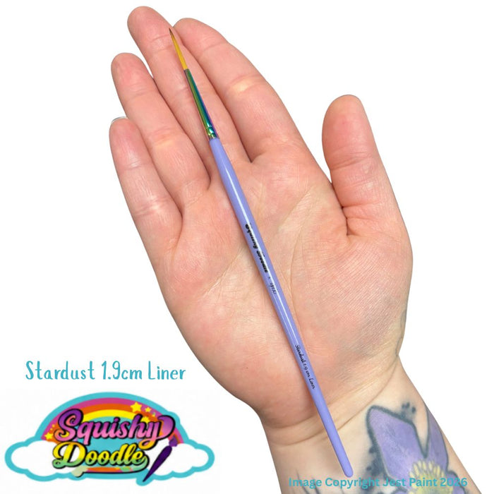 GTX | Face Painting  Brush Designed by Squishy Doodle - STARDUST 1.9cm Liner