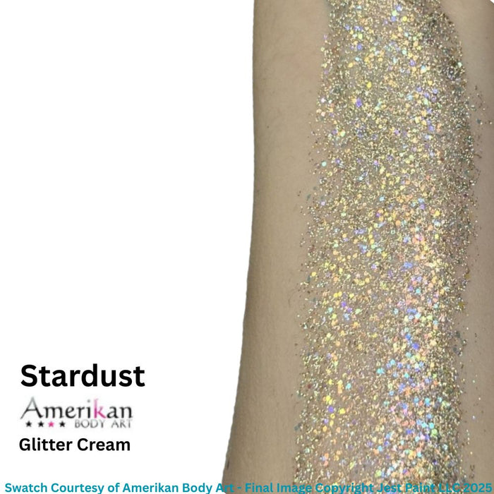 Amerikan Body Art | Fine Glitter Creme - New Formula ( Gold Mix ) STARDUST -.05oz