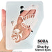 Stencil Eyes / Profiles - Face Painting Stencil - Sharky