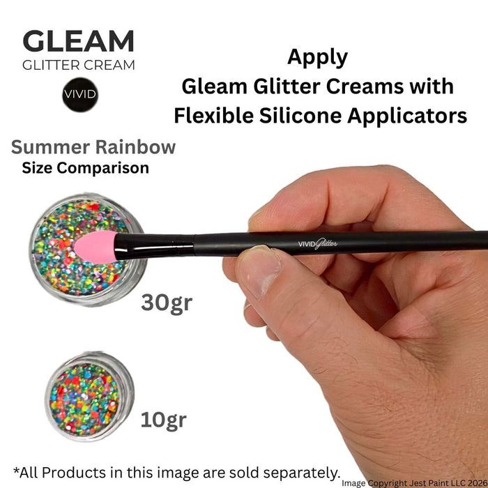 VIVID Glitter |  GLEAM Glitter Cream | Small SUMMER RAINBOW (10gr)