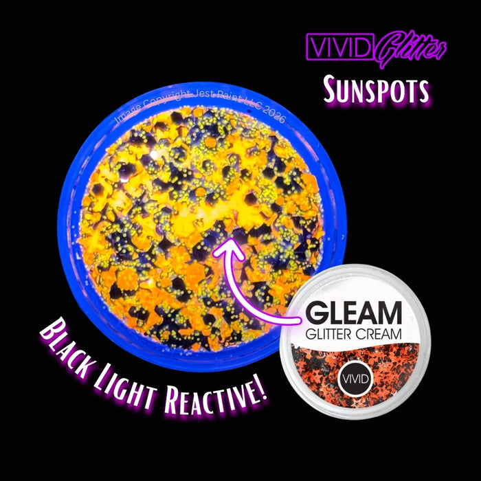 VIVID Glitter |  GLEAM Glitter Cream | Small - SUNSPOTS (10gr)
