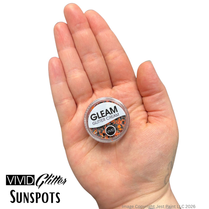 VIVID Glitter |  GLEAM Glitter Cream | Small - SUNSPOTS (10gr)