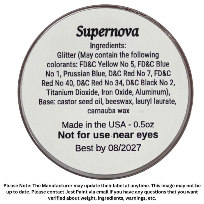 Amerikan Body Art | Fine Glitter Creme - SUPERNOVA - .05oz