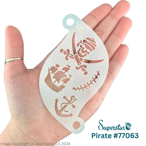 Superstar  | Face Painting Stencil - Pirate 77063