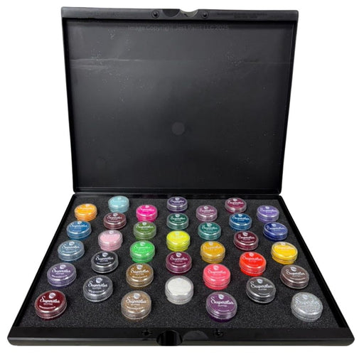 Superstar | ULTIMATE Fine Cosmetic Glitter Set - Case and Insert with 35 Glitter Jars (5ml each)