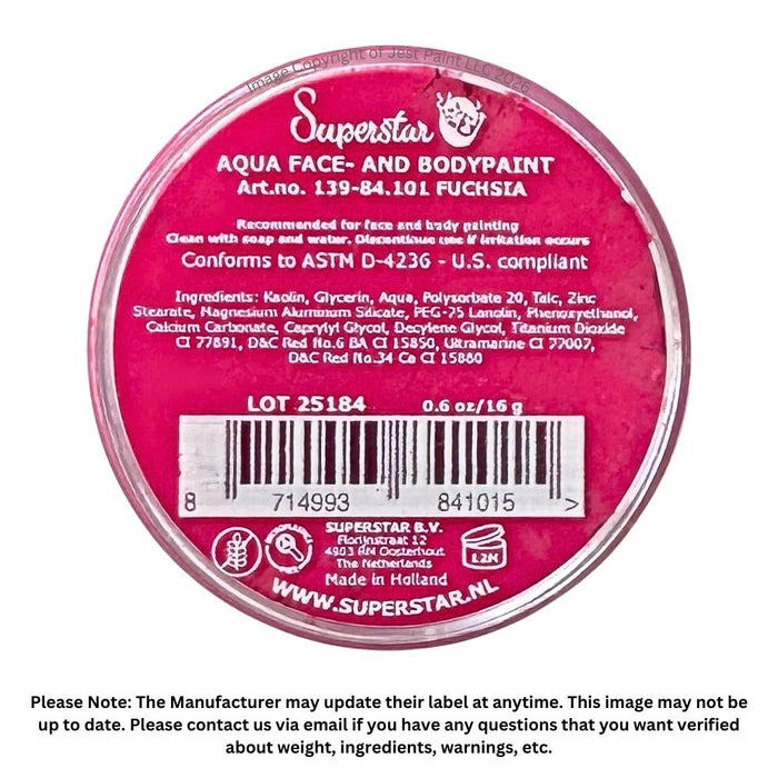 Superstar Face Paint | Fuchsia 101 - 16gr