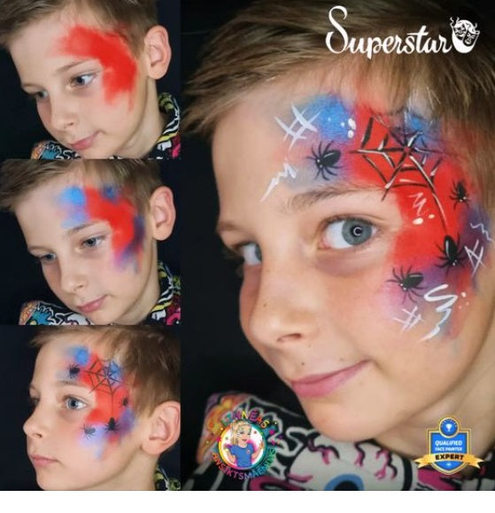 Superstar  | Face Painting Stencil - Scary Spider 77092