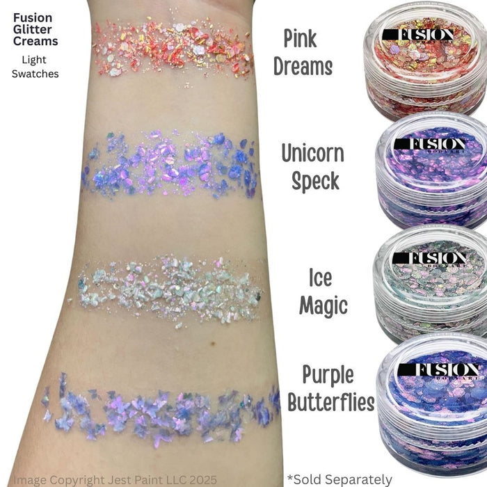 Fusion Body Art | Glitter Creams - PINK DREAMS 10mL