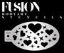 Fusion Body Art | Face Painting Stencil - Sweet Heart FS34