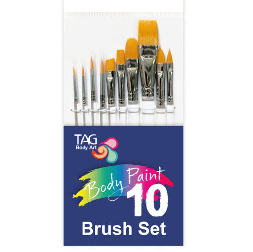 TAG | Face Painting Brushes - 10 Piece Brush Set