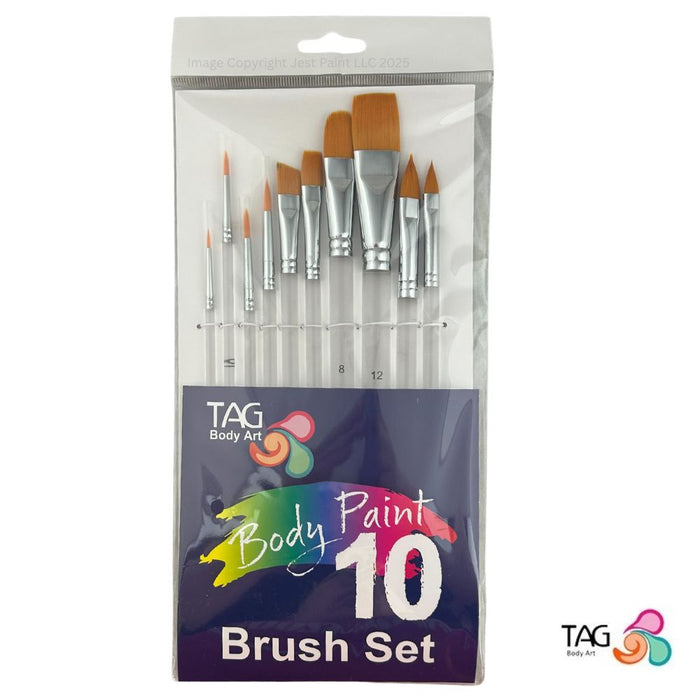 TAG | Face Painting Brushes - 10 Piece Brush Set