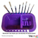 TAG Body Art | Face Painting Brush Washer - Purple Rectangular Brush Tub