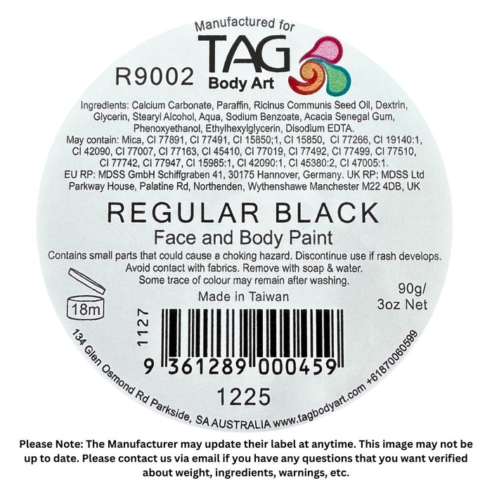 TAG Face Paint - Black 90gr