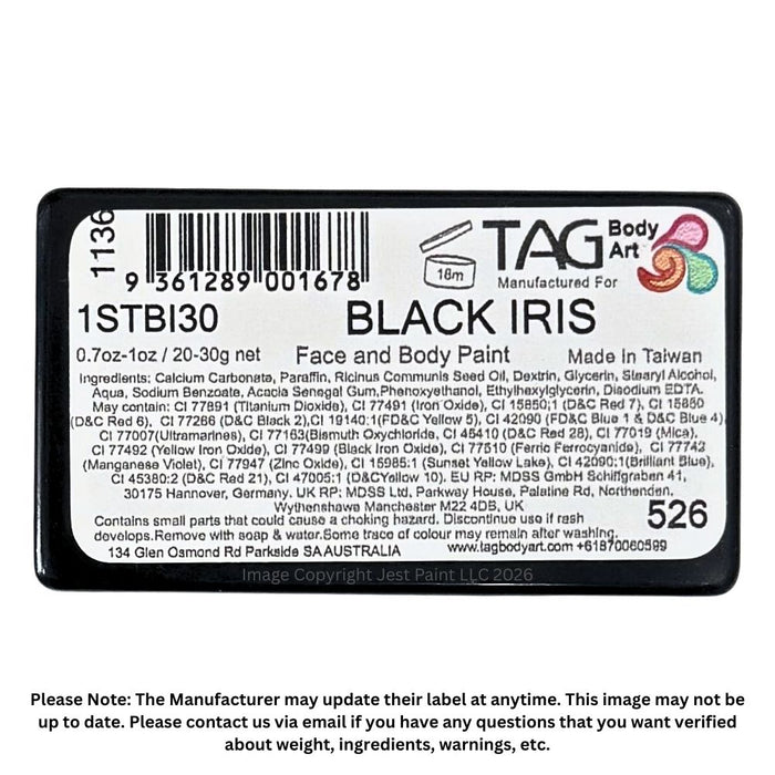 TAG Face Paint |  1 Stroke - Black Iris   #12