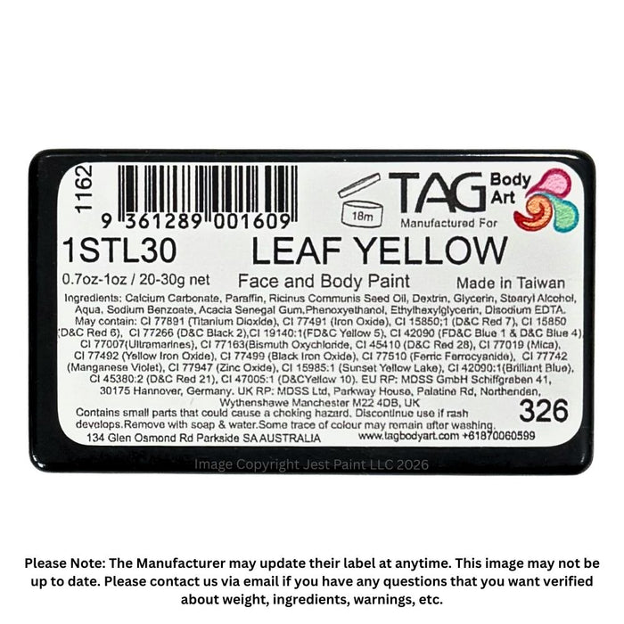TAG Face Paint |  1 Stroke - Leaf Yellow   #20