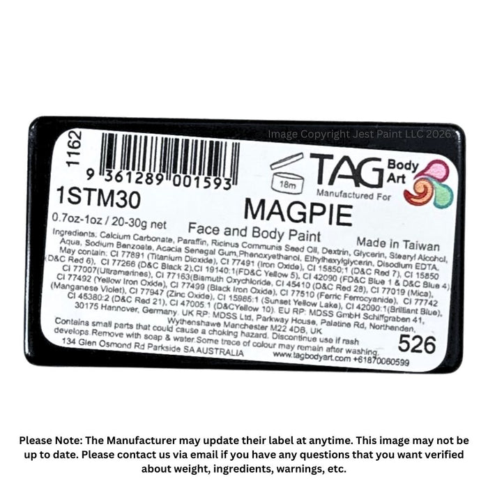 TAG Face Paint |  1 Stroke - Magpie   #7