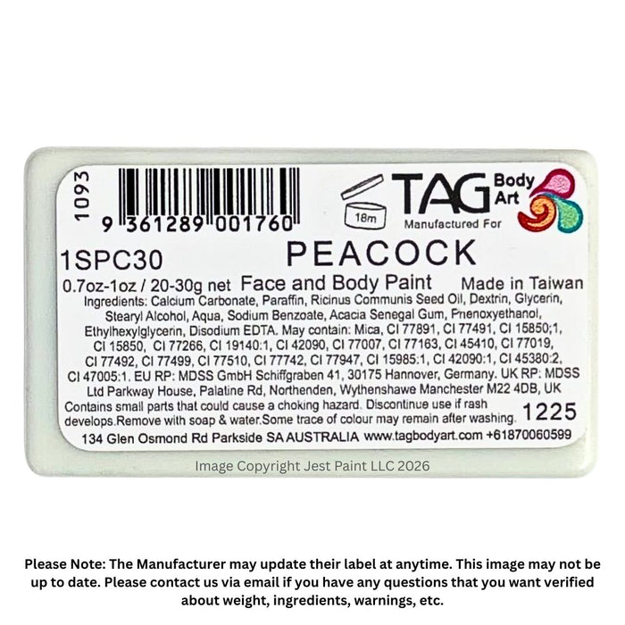 TAG Face Paint | 1 Stroke - Peacock #24