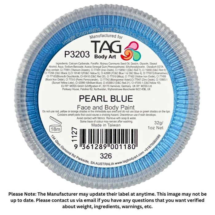 TAG Face Paint - Pearl Blue 32g