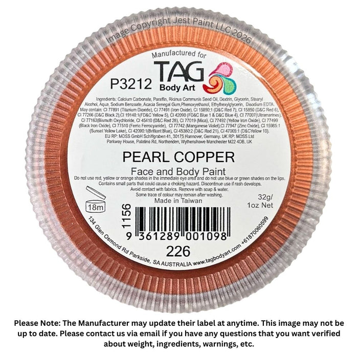 TAG Face Paint - Pearl Copper 32g