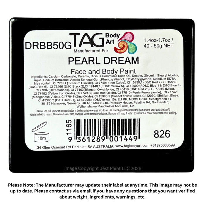 TAG Face Paint Base Blender- Pearl Dream 50gr  #23