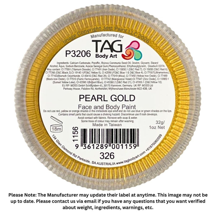 TAG Face Paint - Pearl Gold  32g