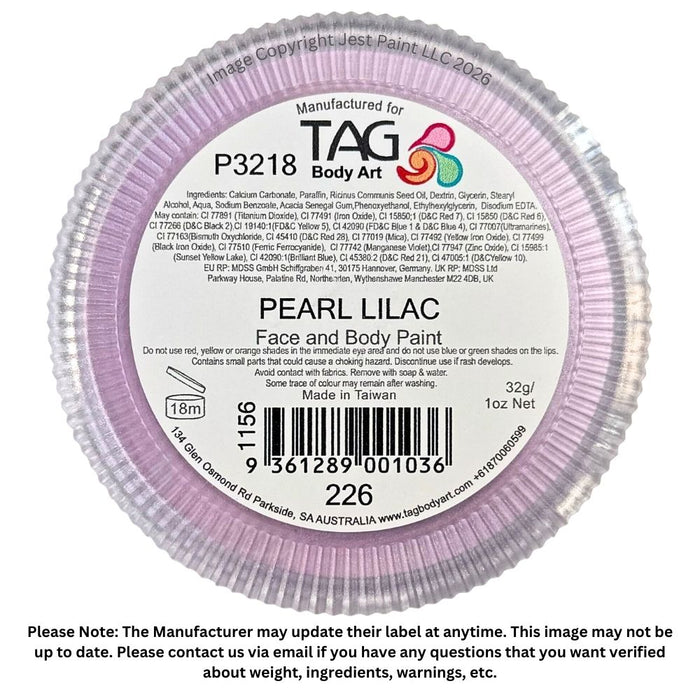 TAG Face Paint - Pearl Lilac  32g