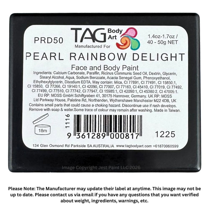 TAG Face Paint Split Cake -  Pearl Rainbow Delight 50gr  #10