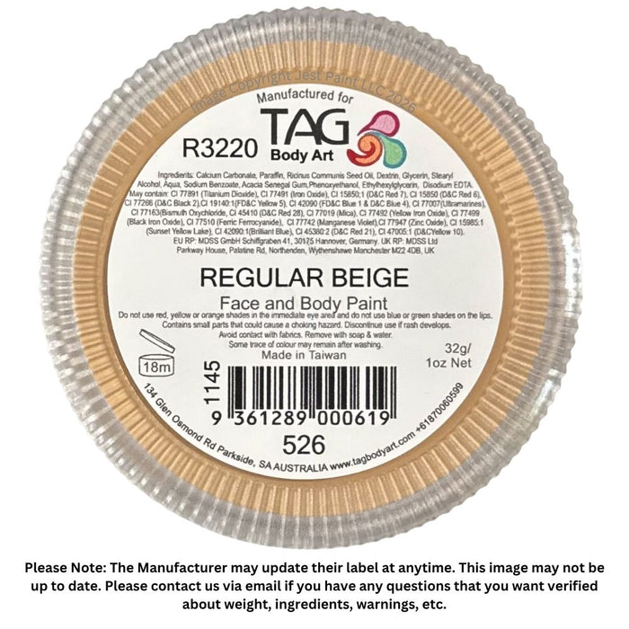 TAG Face Paint - Beige  32g