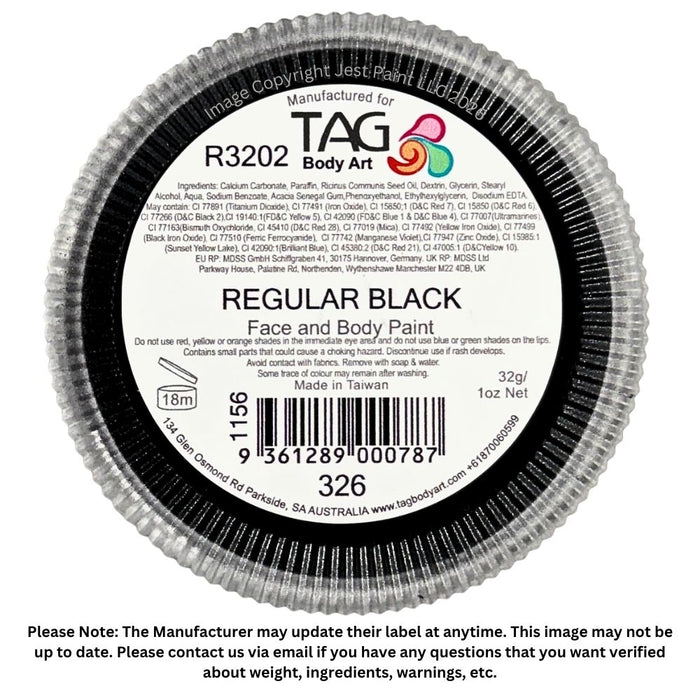 TAG Face Paint - Black 32g