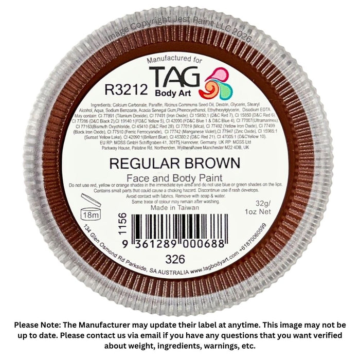TAG Face Paint  - Brown 32g