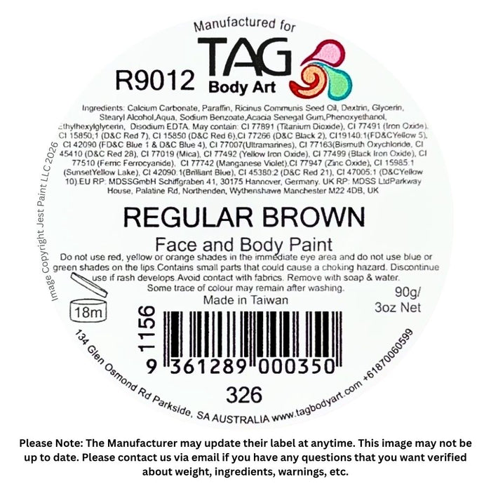 TAG Face Paint - Brown 90gr