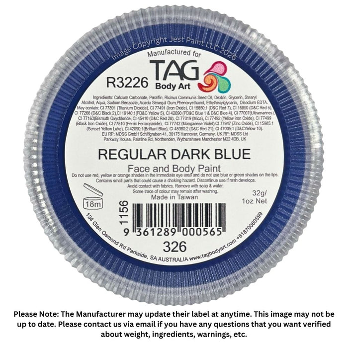 TAG Face Paint - Dark Blue  32g