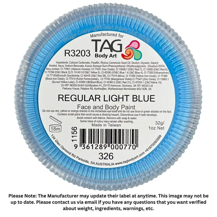 TAG Face Paint - Light Blue  32g