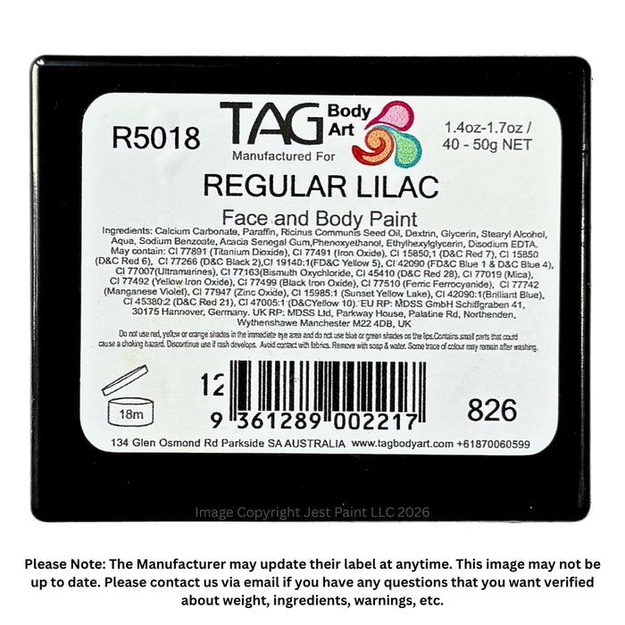 TAG Face Paint - Regular Lilac 50gr   #11
