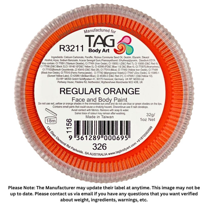 TAG Face Paint - Orange  32g