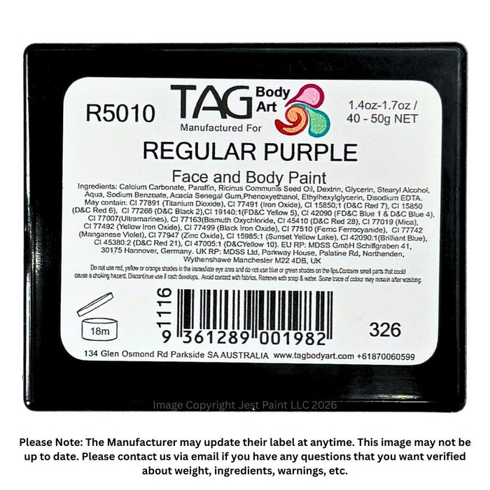 TAG Face Paint - Regular Purple 50gr   #12