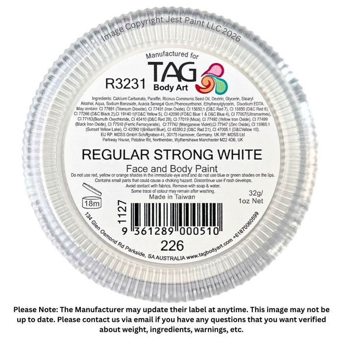 TAG Face Paint - NEW STRONG WHITE 32g