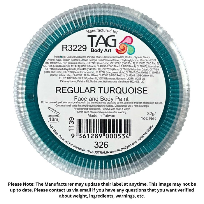 TAG Face Paint - Turquoise  32g