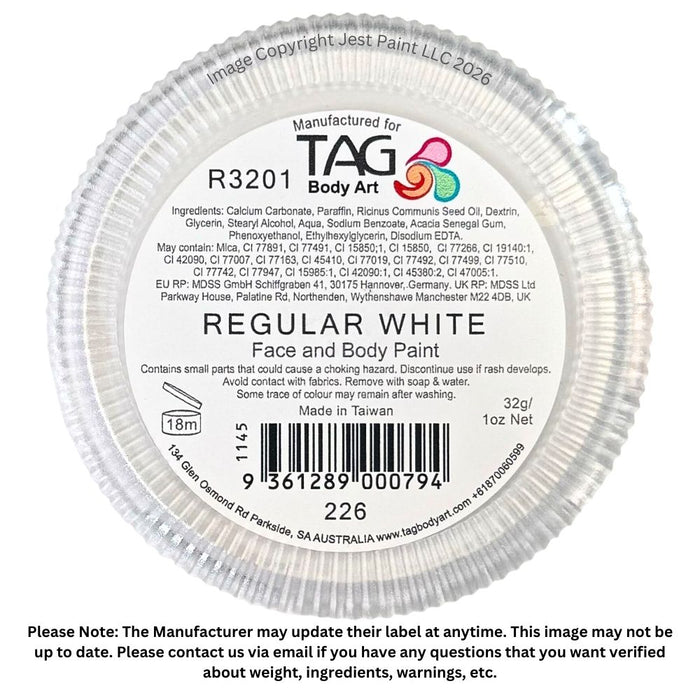 TAG Face Paint - White 32g