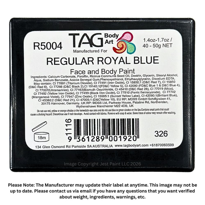 TAG Face Paint - Regular Royal Blue 50gr   #9