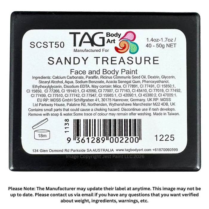 TAG Face Paint | Split Cake - Sandy Treasure 50gr  #26