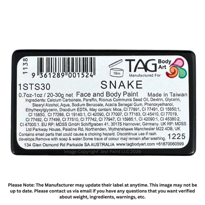 TAG Face Paint |  1 Stroke - Snake   #19