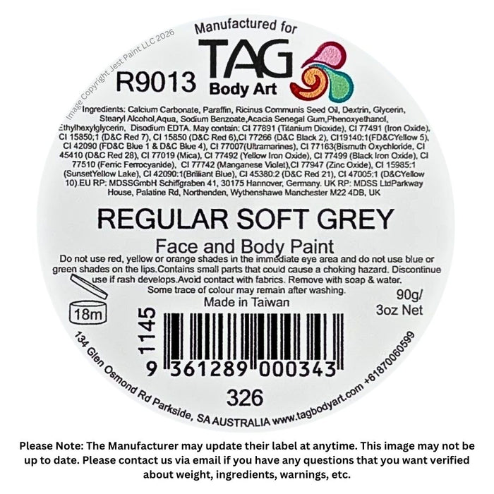 TAG Face Paint - Soft Grey 90gr