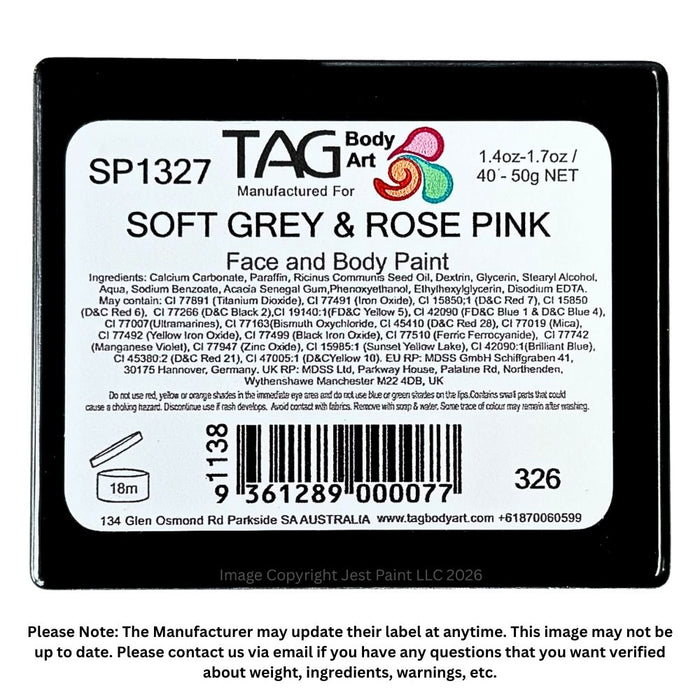 TAG Face Paint Split - Soft Grey and Rose Pink 50gr   #11
