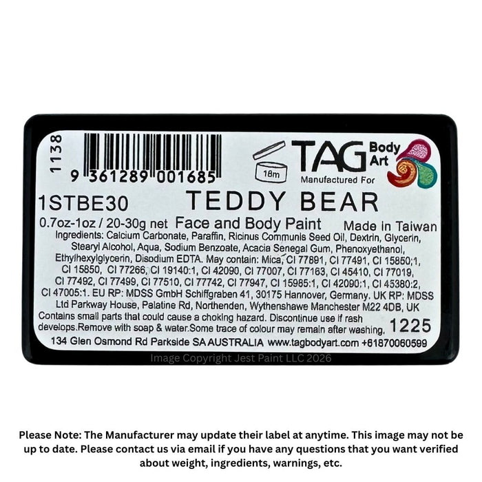 TAG Face Paint |  1 Stroke - Teddy Bear   #21